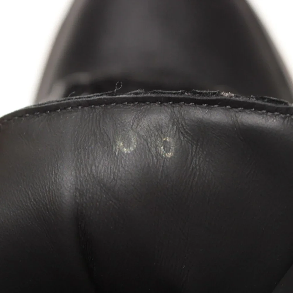 Di Bianco NWB Cortina Lace Up Boots Size 10 US in Black Leather Made in Italy